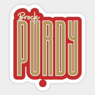 PURDY BROCK Sticker